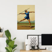 DER SPEERWURF (The Javelin's Thrust) Poster (Heimbüro)