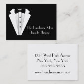 Der Speicher der schwarzen Krawattetuxedo-Männer Visitenkarte (Vorne/Hinten)