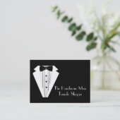 Der Speicher der schwarzen Krawattetuxedo-Männer Visitenkarte (Stehend Vorderseite)