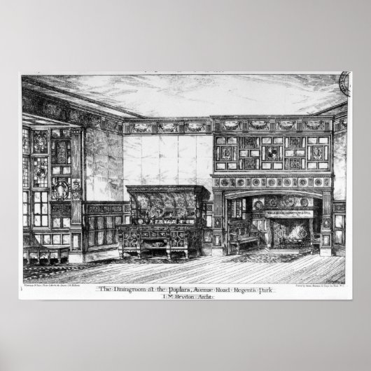 Der Speisesaal des Poplars Poster (Vorne)
