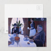 Der Speisesaal von Paul Signac (1887) Postkarte (Vorne/Hinten)
