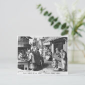 Der Spektakel-Verkäufer, graviert von Jan Collaert Postkarte (Stehend Vorderseite)