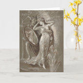 Der Spiegel der Venus | Walter Crane Karte (Gelbe Blume)