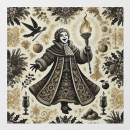 Der Spiegel der Weihnachtszeit Fensteraufkleber