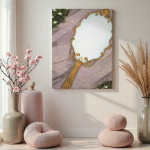 Der Spiegel I - Ein goldener Spiegel im Gras