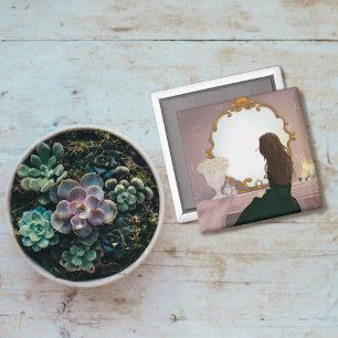 Der Spiegel II - Friedlich sitzen Magnet