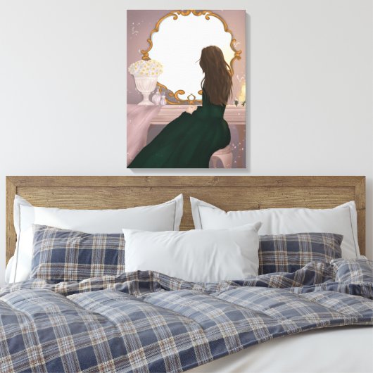 Der Spiegel II - Sitz in Paris Leinwanddruck (Insitu (Schlafzimmer))