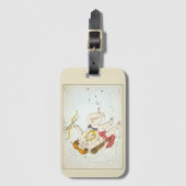 Der Spiegel Uranis, Vintage Gemini-Konstellation Gepäckanhänger (Vorderseite Vertikal)