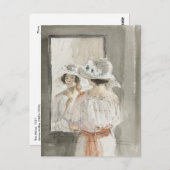 Der Spiegel von James McBey Postkarte (Vorne/Hinten)