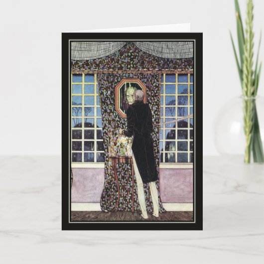 Der Spiegel von Kay Nielsen Halloween Karte (Vorderseite)