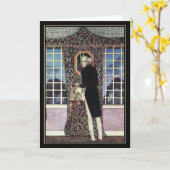 Der Spiegel von Kay Nielsen Halloween Karte (Gelbe Blume)