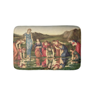 Der Spiegel von Venus, 1870-76 (Öl auf Leinwand) Badematte