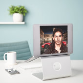 der Spieler schöne Typ Nachtleben abstrakte Kunst Aufkleber (Laptop auf Schreibtisch)