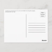 Der spielerische Geist des eurasischen Otters Postkarte (Rückseite)