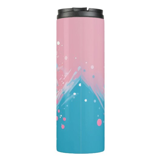 Der spielerische Papillon Pup: Splash of Pink and Thermosbecher (Rückseite)