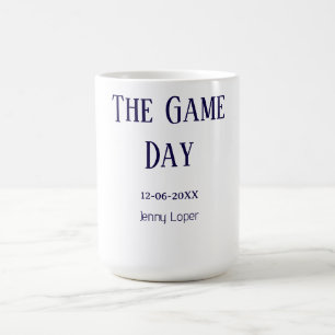 der Spieltag Fußballvereinsname Jahr Datum Kaffeetasse