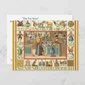 Der Spielzeugladen Vintag französisch Postkarte (Vorne/Hinten)