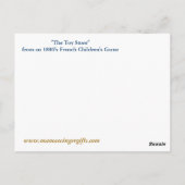 Der Spielzeugladen Vintag französisch Postkarte (Rückseite)