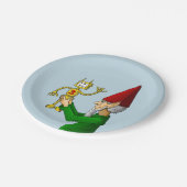 Der Spielzeugmacher des Weihnachtsmanns Pappteller (Schrägansicht)