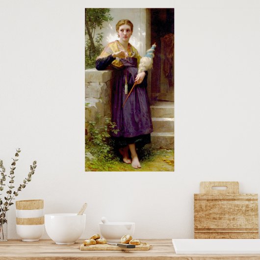 Der Spinner (1873) Poster (Küche)