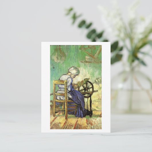 Der Spinner, Van Gogh Fine Art Postkarte (Stehend Vorderseite)