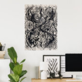 Der Spiralrat der Wandkunst alter Stimmen Poster (Heimbüro)