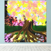 Der Spirit Tree Leinwanddruck (Insitu (Holzboden))
