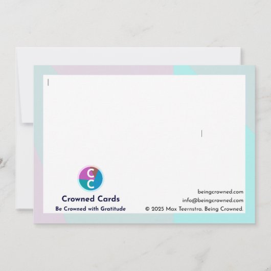 Der spirituelle Berater Dankeskarte (Rückseite)