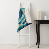 Der Splendor einer blauen Welle Sherpadecke (Beispiel)