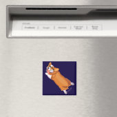 Der Sploot von Corgi Magnet (In Situ (Geschirrspüler))
