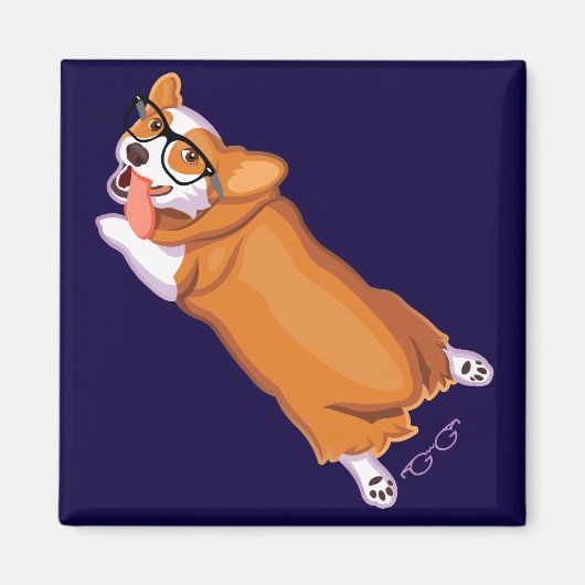Der Sploot von Corgi Magnet (Vorne)