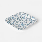 Der Spooky Boo Hexe hasst Halloween Pappteller (Gewinkelt)