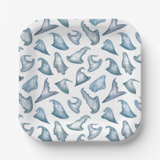 Der Spooky Boo Hexe hasst Halloween Pappteller (Vorderseite)