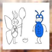 Der SPOOOOOONNN ist zu groß Fensteraufkleber (Blatt 2)