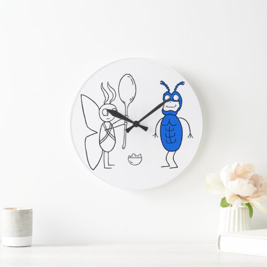 Der SPOOOOOONNN ist zu groß Große Wanduhr (Zuhause)