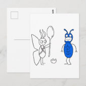 Der SPOOOOOONNN ist zu groß Postkarte (Vorne/Hinten)