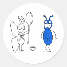 Der SPOOOOOONNN ist zu groß Runder Aufkleber