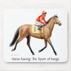 Der Sport von Königen Racehorse Mouse Mat Mousepad