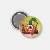 Der spöttische Blutschuss Kürbis Magnet (Vorderseite/Rückseite)