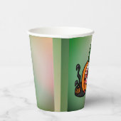 Der spöttische Blutschuss Kürbis Pappbecher (Rechts)