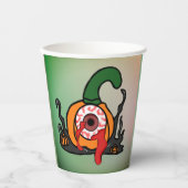 Der spöttische Blutschuss Kürbis Pappbecher (Vorderseite)