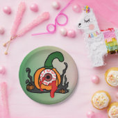 Der spöttische Blutschuss Kürbis Pappteller (Party)