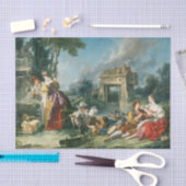 Der Springbrunnen der Liebe von Francois Boucher Seidenpapier (Handwerk)