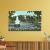 Der Springbrunnen und die Wasserfälle Leinwanddruck (Insitu (Wohnzimmer))