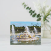 Der Springbrunnen von Latona im Garten von Versail Postkarte (Stehend Vorderseite)