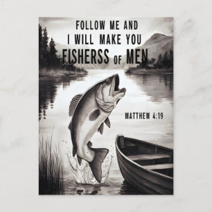 Der springende Fisch Postkarte