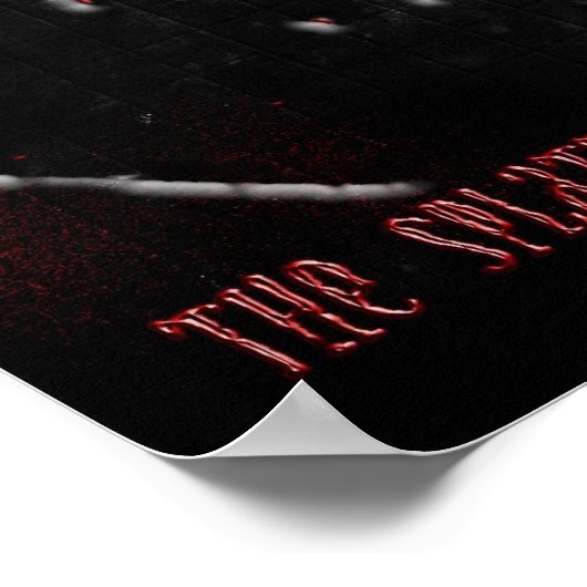 Der Spritzer-Effekt Poster (Ecke)