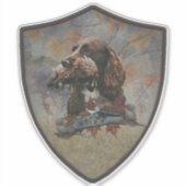 Der Sprocker Spanier, der Künstleraufkleber für Gu Aufkleber (Vorderseite)