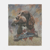 Der Sprocker Spanier, Gun Dog Art Fleecedecke (Vorderseite)