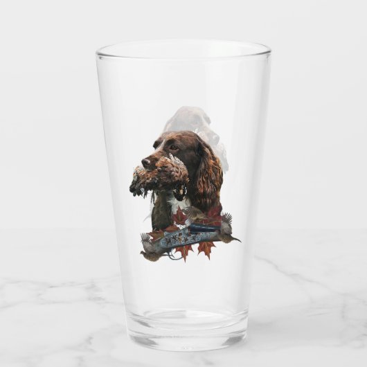 Der Sprocker Spanier, Gun Dog Art Glas (Rückseite)